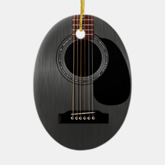 Adorno De Cerámica Guitarra Acústica Ash Black