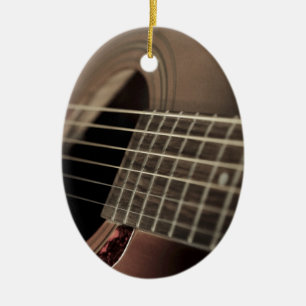 Adorno De Cerámica Guitarra Acústica de Seis Cadenas
