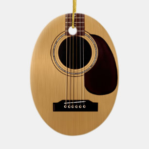 Adorno De Cerámica Guitarra acústica superior de Spruce