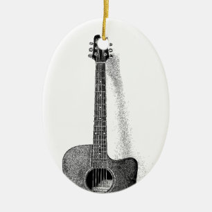 Adorno De Cerámica Guitarra clásica