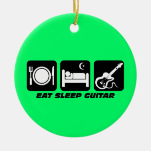 Adorno De Cerámica guitarra divertida