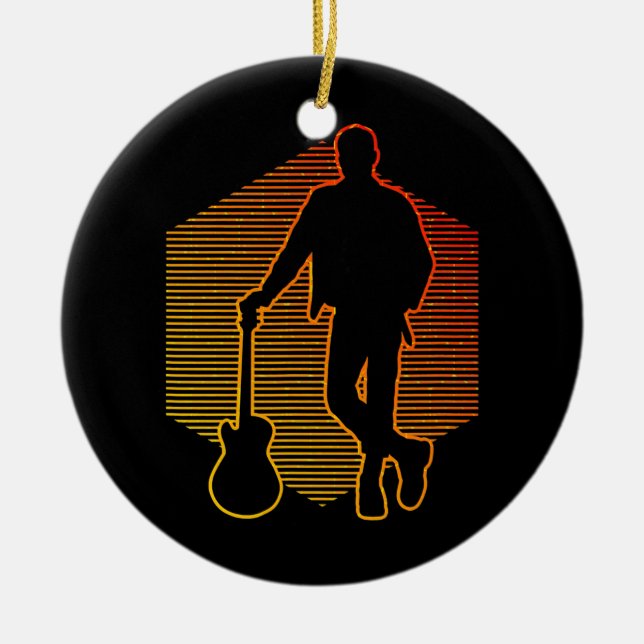 Adorno De Cerámica Guitarra eléctrica masculina (Frente)