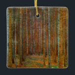 Adorno De Cerámica Gustav Klimt - Bosque Pino de Tannenwald<br><div class="desc">Bosque Fir/Selva de Pino Tannenwald - Gustav Klimt,  Oil on Canvas,  1902</div>