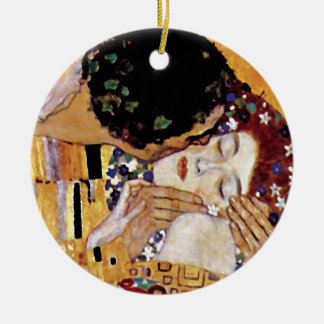 Adorno De Cerámica Gustav Klimt - El Beso - Arte Nouveau Antiguo