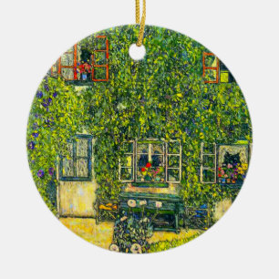 Adorno De Cerámica Gustav Klimt La Casa de Guardaboschi