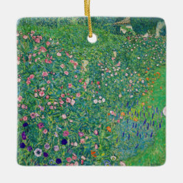 Adorno De Cerámica Gustav Klimt - Paisaje de los jardines italianos