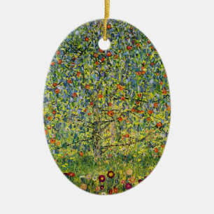 Adorno De Cerámica Gustav Klimt pintando el Art Nouveau El árbol de