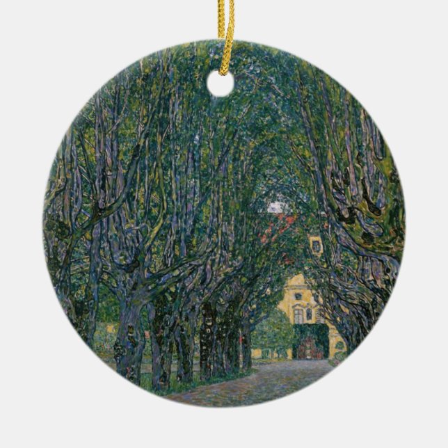Adorno De Cerámica Gustav Klimt - Pintura de jardín (Frente)