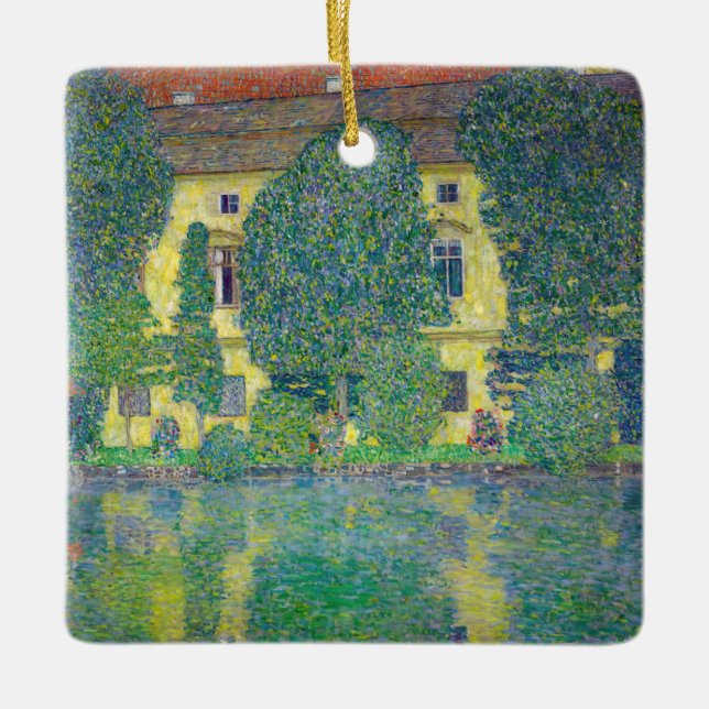 Adorno De Cerámica Gustav Klimt - Schloss Kammer am Attersee III (Anverso)
