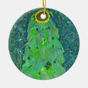 Adorno De Cerámica Gustav Klimt Sunflower