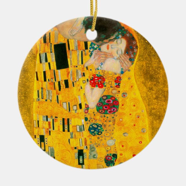 Adorno De Cerámica Gustav Klimt The Kiss (Frente)