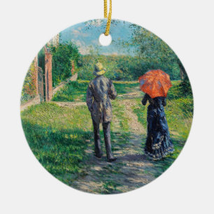 Adorno De Cerámica Gustave Caillebotte - El camino cuesta arriba