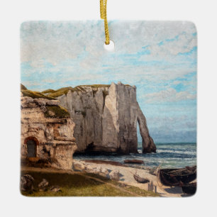 Adorno De Cerámica Gustave Courbet - Acantilados en Etretat después d