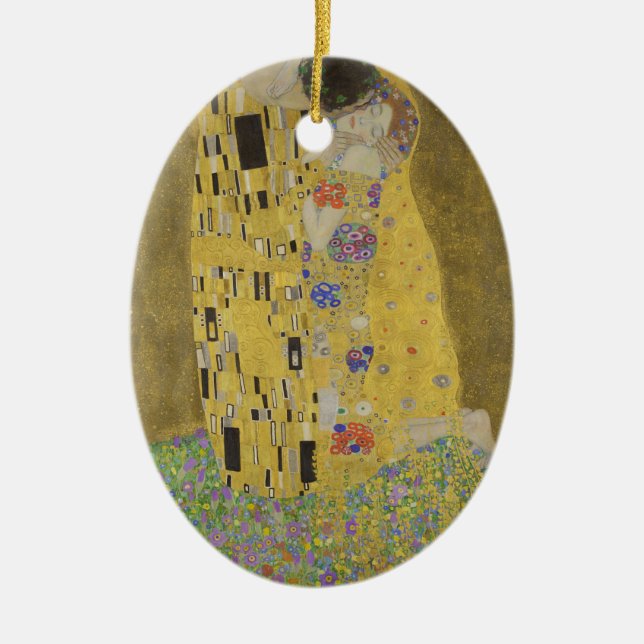 Adorno De Cerámica Gustavo Klimt "el beso " (Frente)