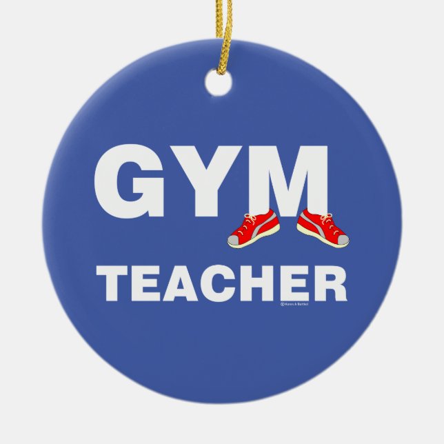 Adorno De Cerámica Gym Teachers Sneakers (Frente)