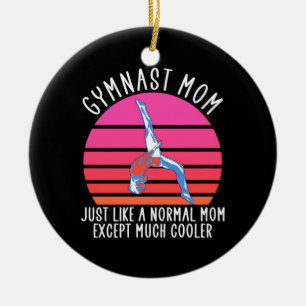 Adorno De Cerámica Gymnast Mom