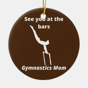 Adorno De Cerámica Gymnastics Mom 