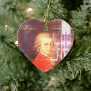 Adorno De Cerámica H Heart Wolfgang Amadeus Mozart Herz (HH)