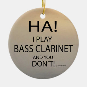 Adorno De Cerámica Ha Bass Clarinet