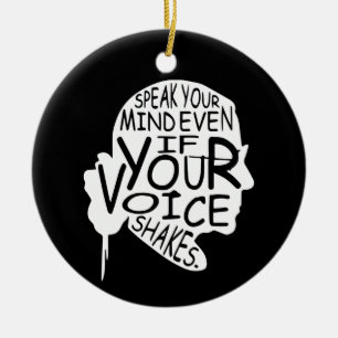 Adorno De Cerámica Habla Tu Mente Incluso Si Tu Voz Sacude
