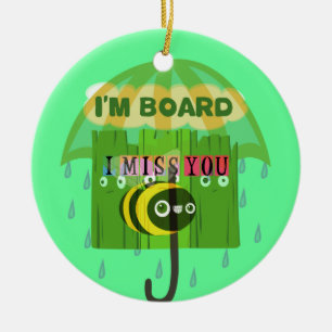 Adorno De Cerámica Hablando en sentido amplio, te extraño