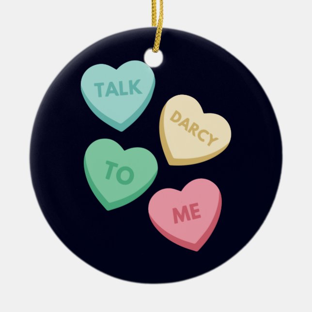 Adorno De Cerámica Hable Darcy Conmigo III (Frente)