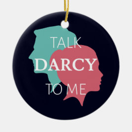 Adorno De Cerámica Hable Darcy Conmigo IV