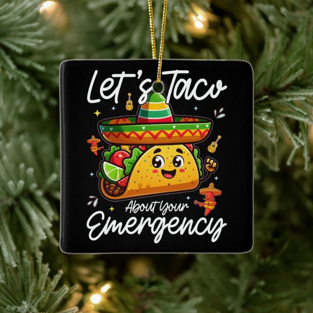 Adorno De Cerámica Hablemos de tu hambre mexicana de emergencia (Árbol)