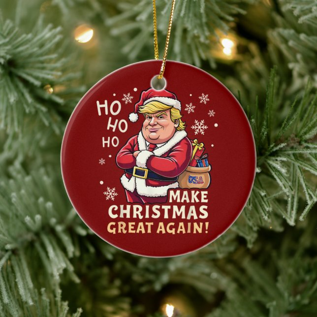 Adorno De Cerámica Hacer a los Navidades grandes de nuevo | Trump San (Árbol)
