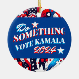 Adorno De Cerámica Hacer algo Votar por Kamala 2024