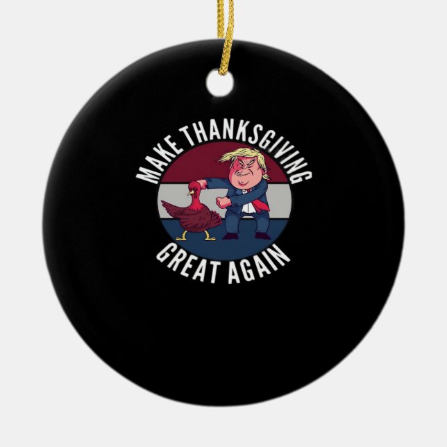 Adorno De Cerámica Hacer el Día de Acción de Gracias Gran Trumpkin de (Frente)