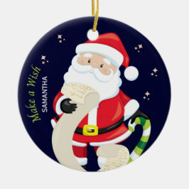 Adorno De Cerámica hacer un deseo con santa