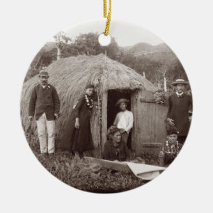 Adorno De Cerámica Haciendo Tappa, un paño nativo, c.1875 (foto de la