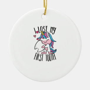 Adorno De Cerámica Hada de los Dientes Divertida - Lindo Unicornio Pe
