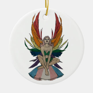 Adorno De Cerámica Hada Transgénero