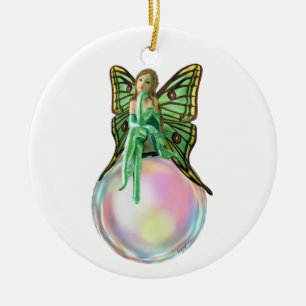 Adorno De Cerámica Hadas de burbujas, hadas de flores, regalos de had