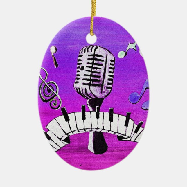 Adorno De Cerámica Haga su propia música (Frente)