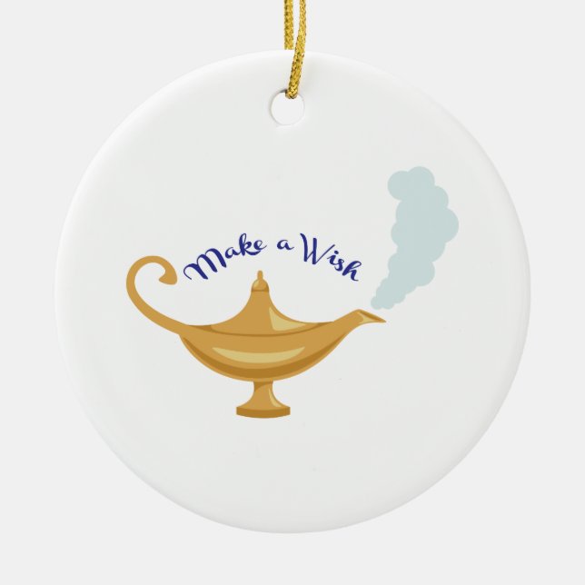 Adorno De Cerámica Haga un deseo (Frente)