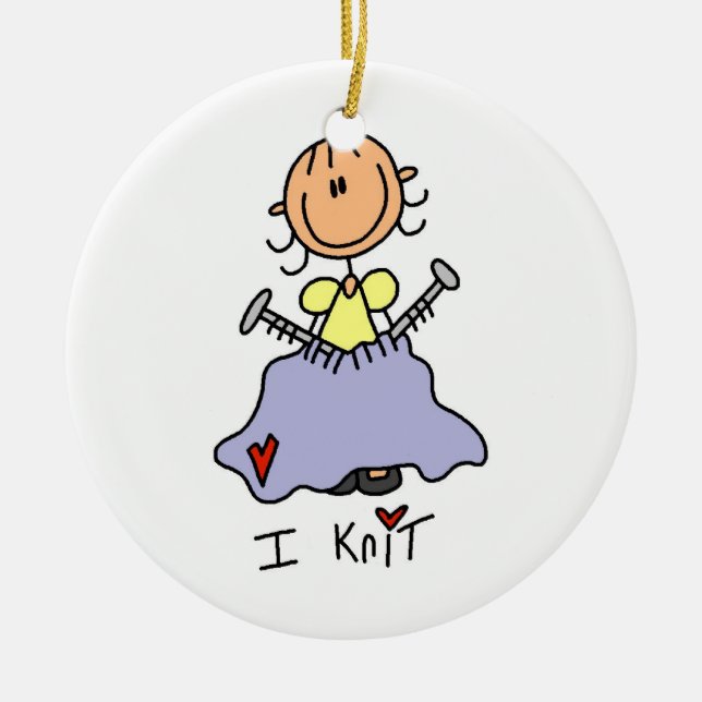 Adorno De Cerámica Hago punto (Frente)