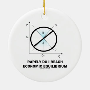 Adorno De Cerámica Hago raramente alcanzo el equilibrio económico (l