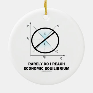 Adorno De Cerámica Hago raramente alcanzo el equilibrio económico (la