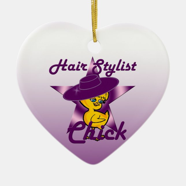 Adorno De Cerámica Hair Stylist Chick #9 (Frente)