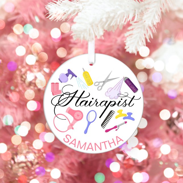 Adorno De Cerámica Hairapist Hairdresser Hair Stylist Barber Design (Subido por el creador)