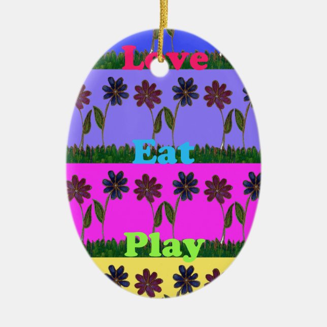 Adorno De Cerámica Hakuna Matata ama el juego de comer. png (Frente)