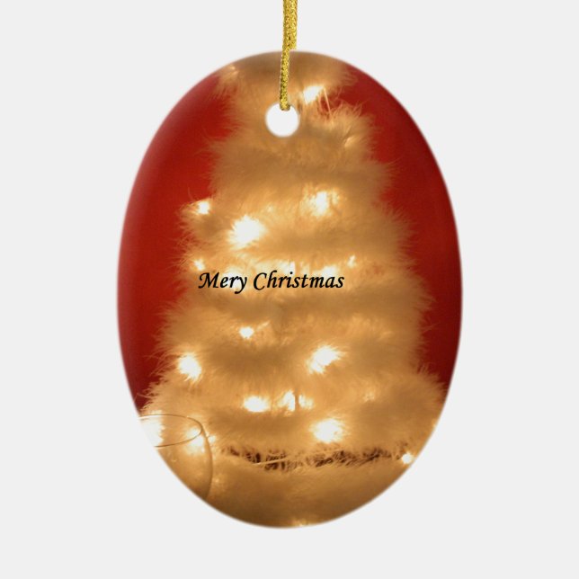 Adorno De Cerámica Hakuna Matata Feliz Navidad blanco (Frente)
