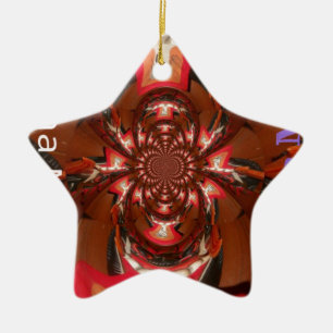 Adorno De Cerámica Hakuna Matata Halloween Mask Kaleidoscope Resumen