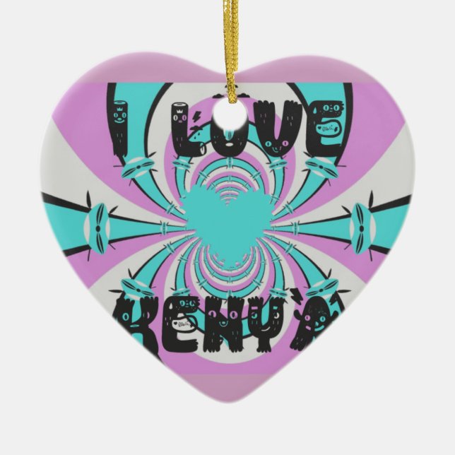 Adorno De Cerámica Hakuna Matata Kenya (Frente)