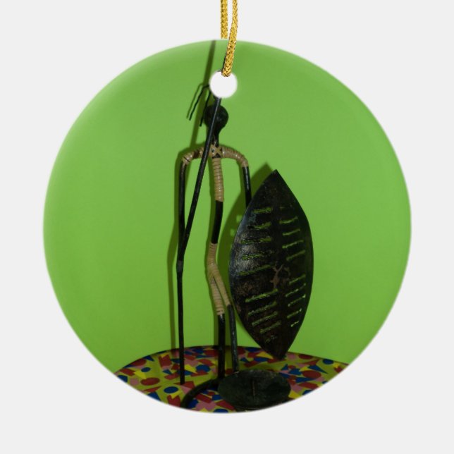 Adorno De Cerámica Hakuna Matata Kenya Maasai.JPG (Frente)