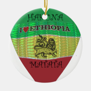 Adorno De Cerámica Hakuna Matata me encantan los colores de Etiopía.p