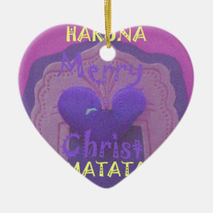 Adorno De Cerámica Hakuna Matata Merry Christmas Love  Design.jpg